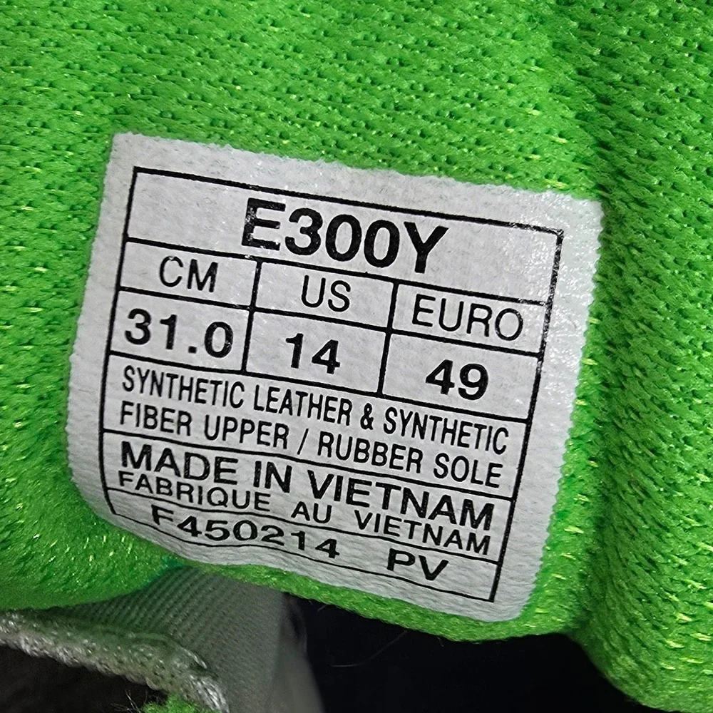 Asics Gel Resolution 5 Sneakers‎ Mens 14 Green Pickleball Tennis Shoes E300Y *